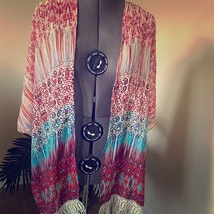 Vibrant Kimono One Size